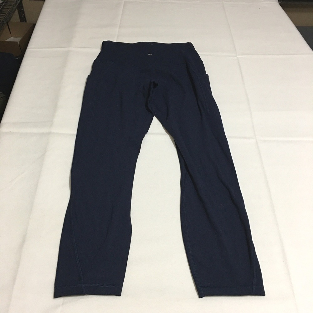 Lululemon Align High-Rise Crop 23" with Pockets Womens Leggings Size 6 Navy Blue